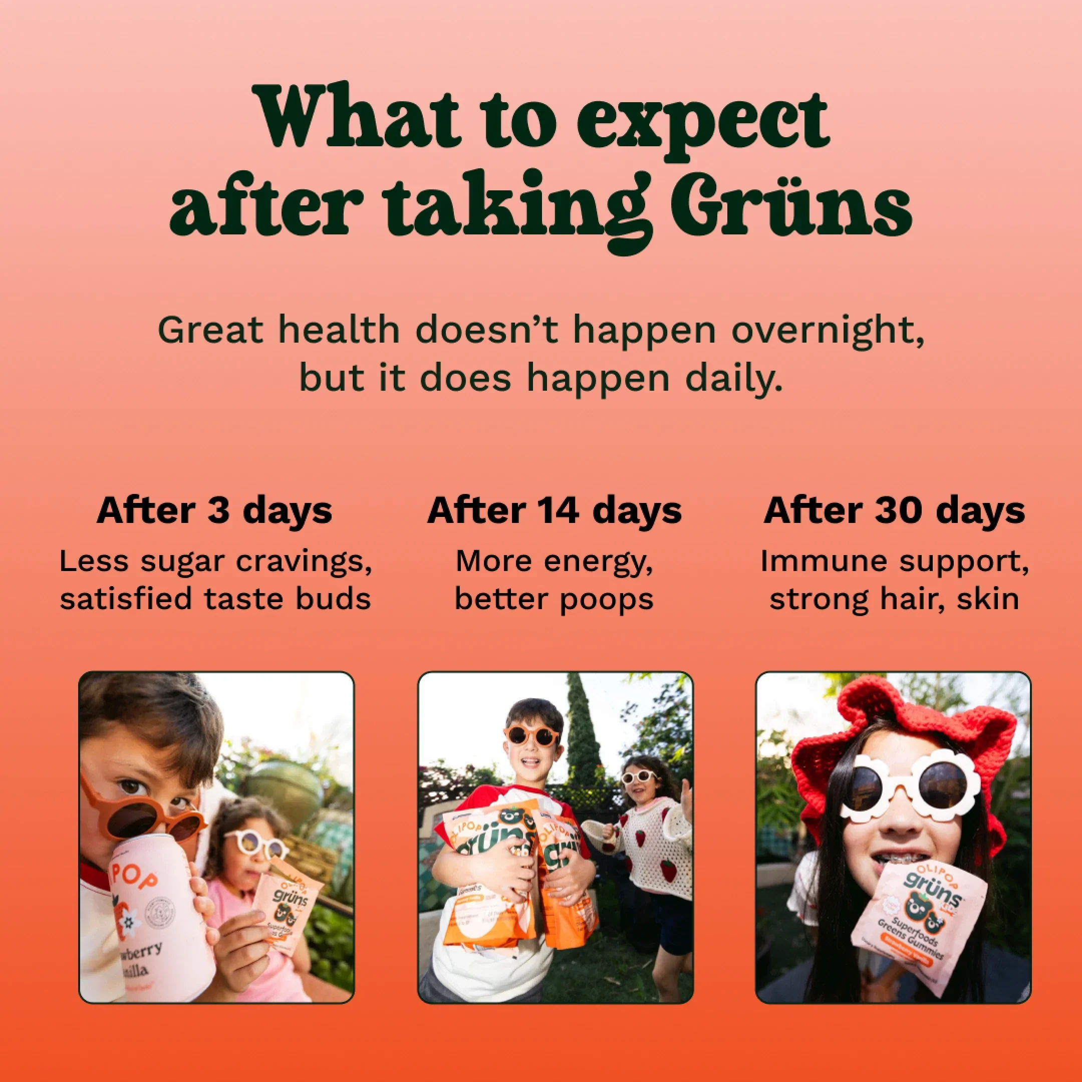 Grüns Kids OLIPOP® - Family Daily